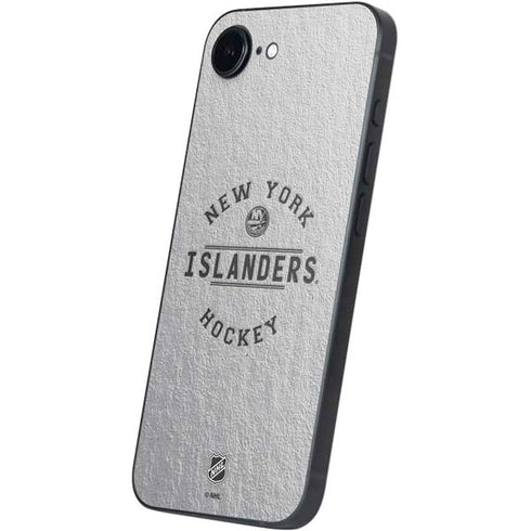 NHL New York Islanders Black Text iPhone 16e Skin